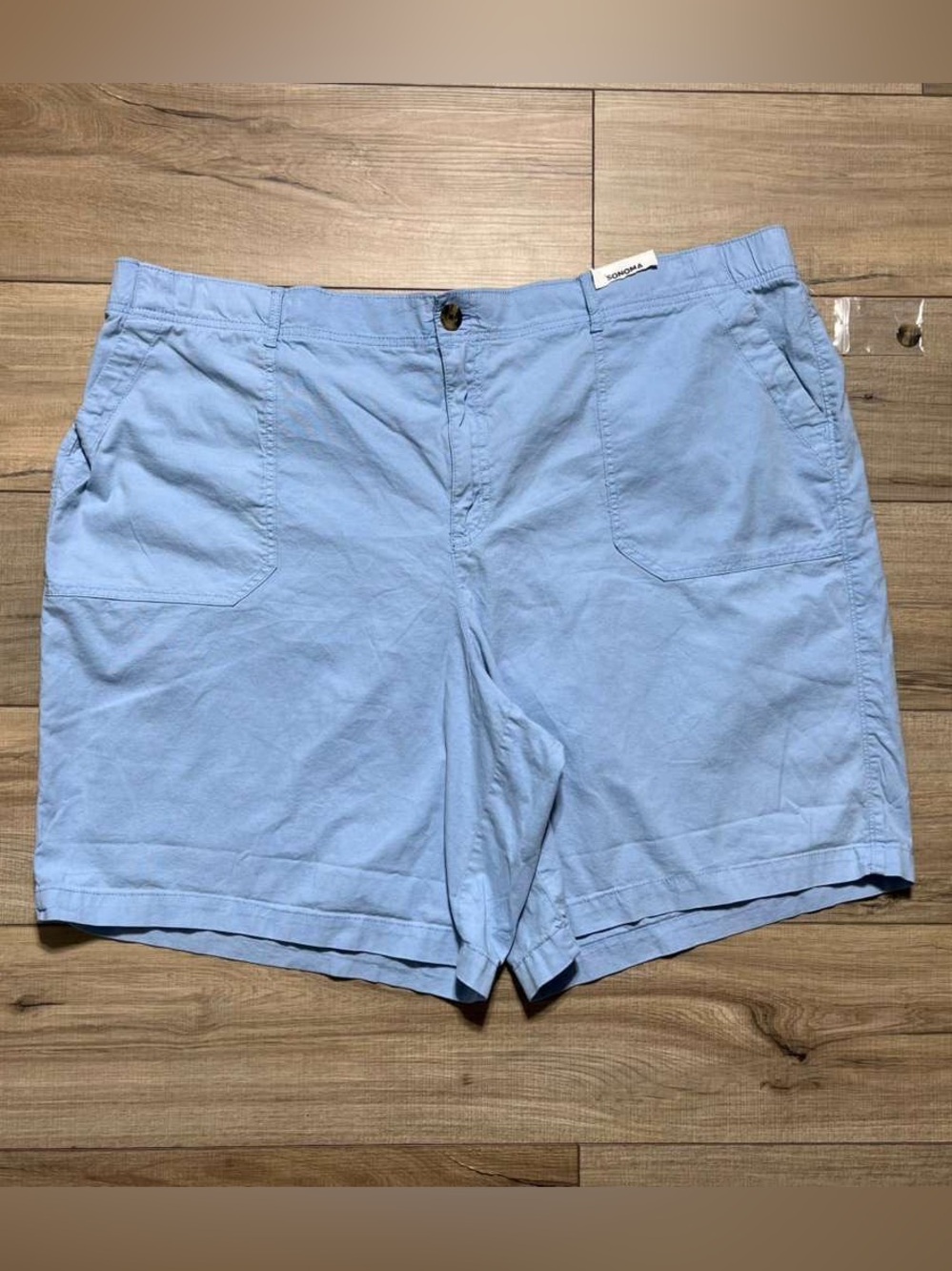 Sonoma Goods For Life Womens Plus‎ Size Bermuda Shorts Size 3X Pale Cornflower